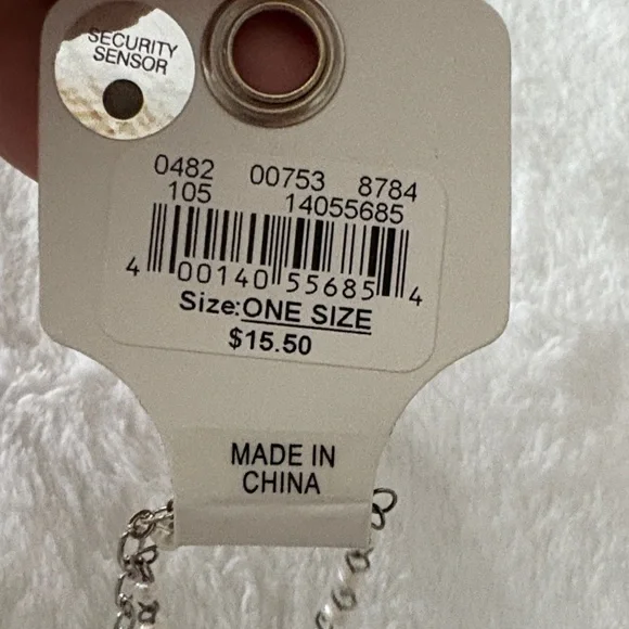 American Eagle Outfitters Silver Necklace with Pearl - Picture 3 of 4